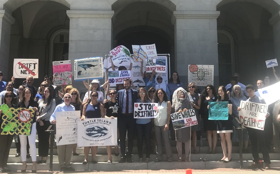 Rally to End Driftnets in Sacramento. Advocacy works!